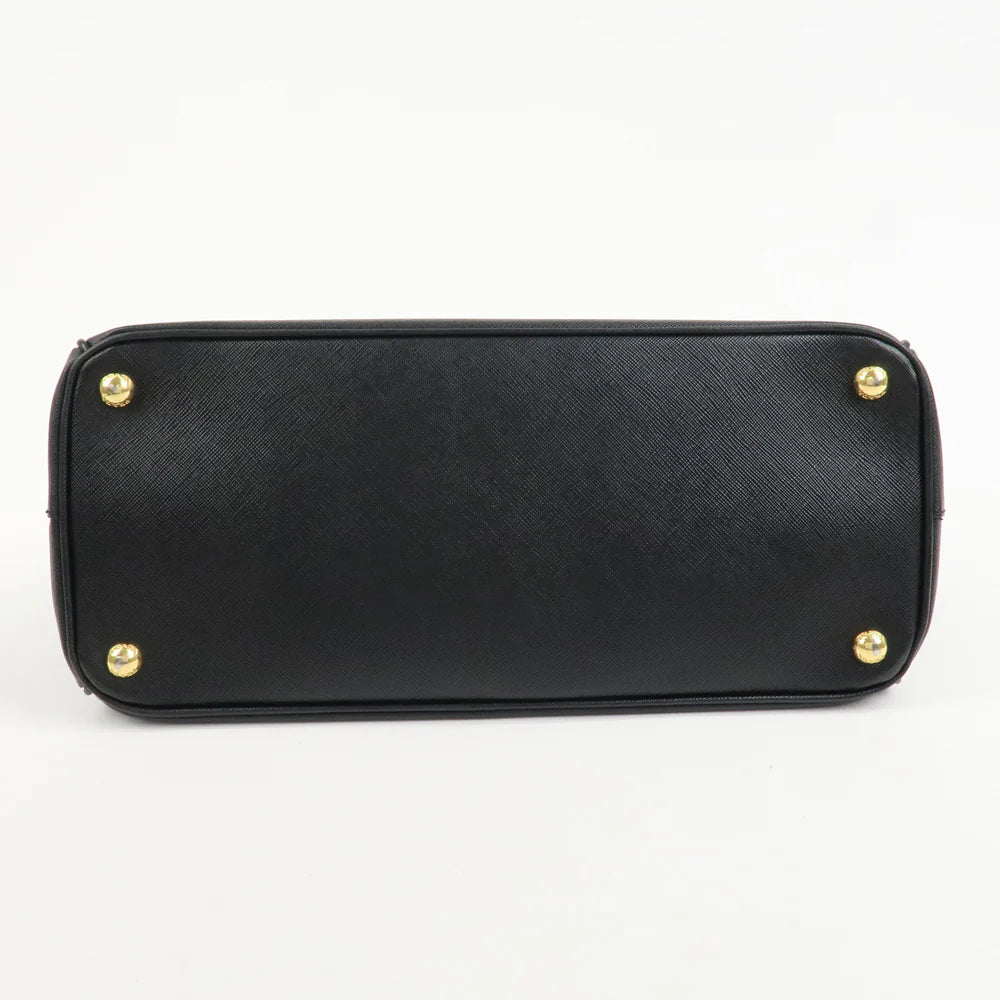 Prada Triangle Logo Galleria Saffiano Leather 2Way Bag Black【Pre-order】