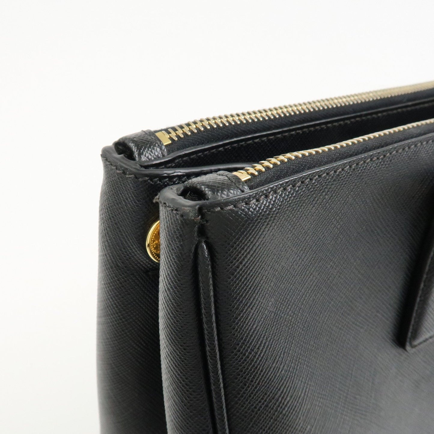 Prada Triangle Logo Galleria Saffiano Leather 2Way Bag Black 1BA274【Pre-order】