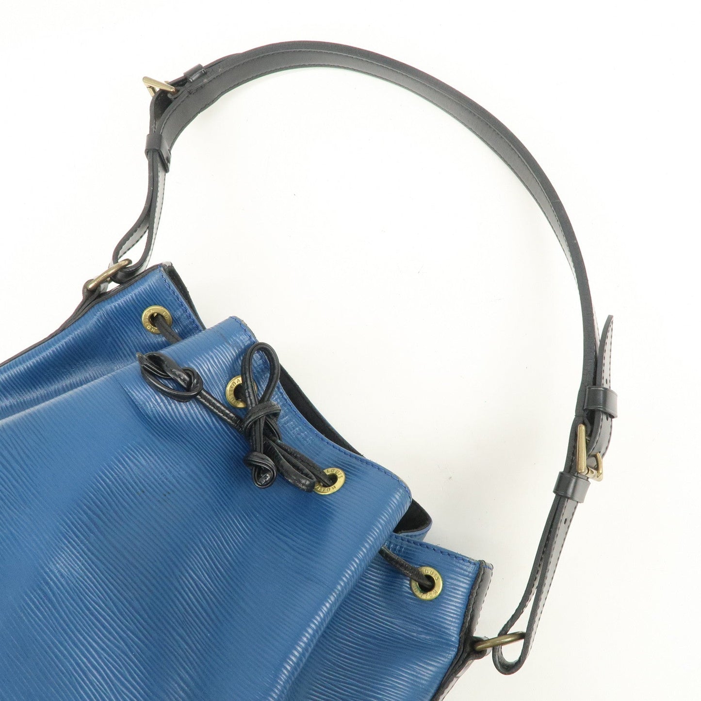 Louis Vuitton Epi Petit Noe Bi-color Shoulder Bag Noir Blue M44152【Pre-order】