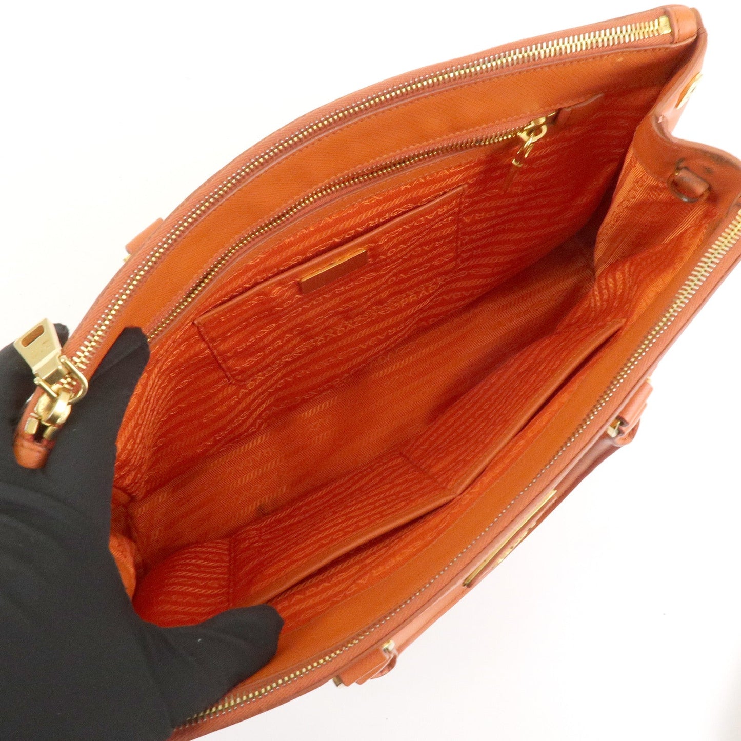 Prada Galleria Saffiano Leather 2Way Bag Orange 1BA274【Pre-order】