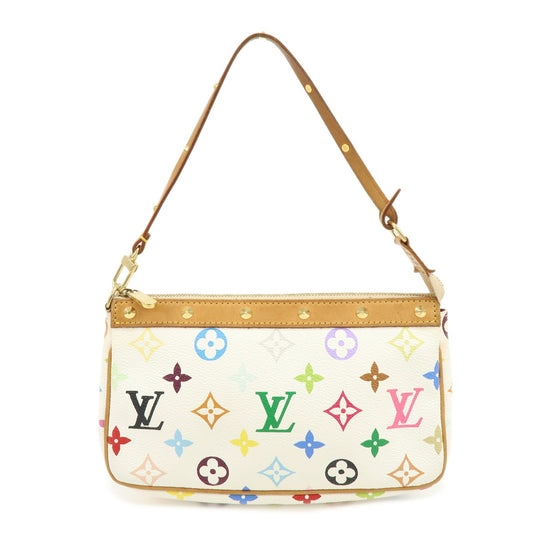 Louis Vuitton Monogram Multicolor Pochette Accessoires Blanc M92649【Pre-order】