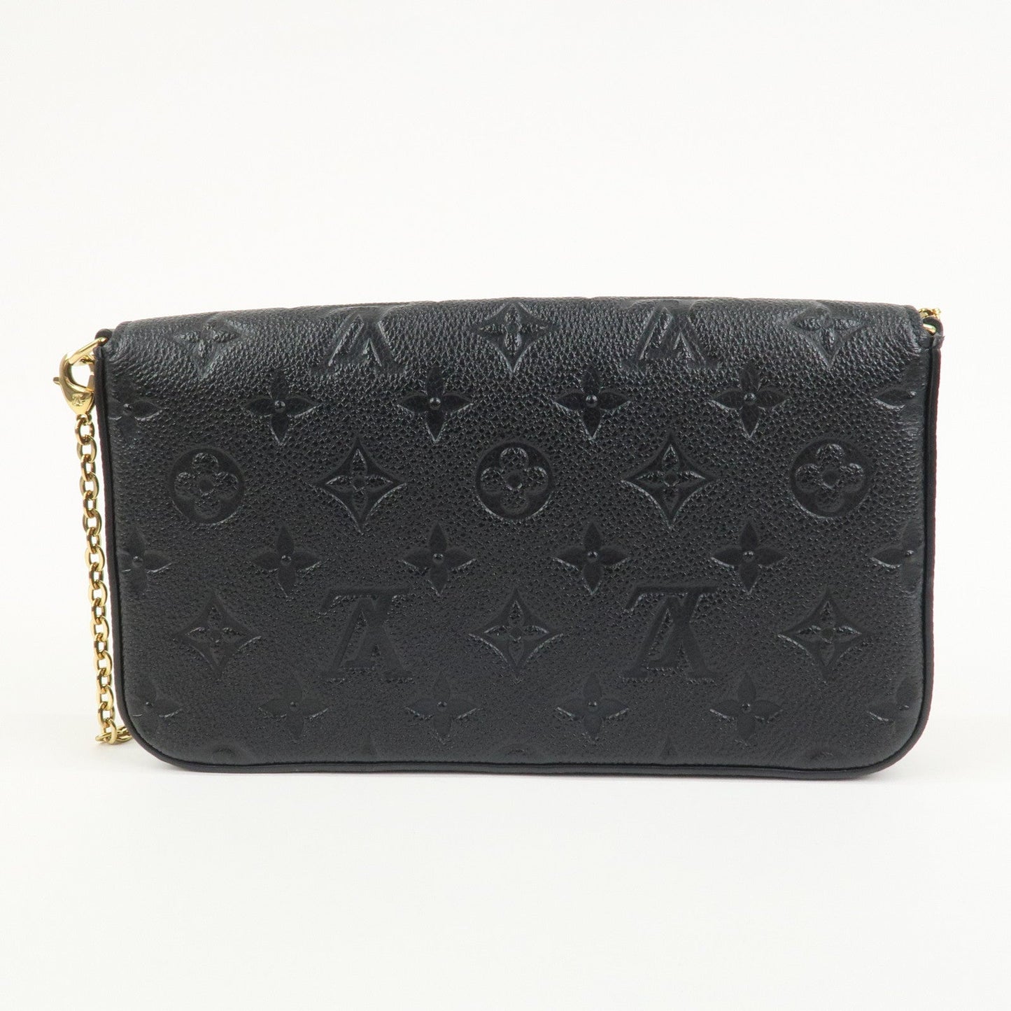 Louis Vuitton Monogram Empreinte Pochette Fﾃｩlicie Noir Black M82477【Pre-order】