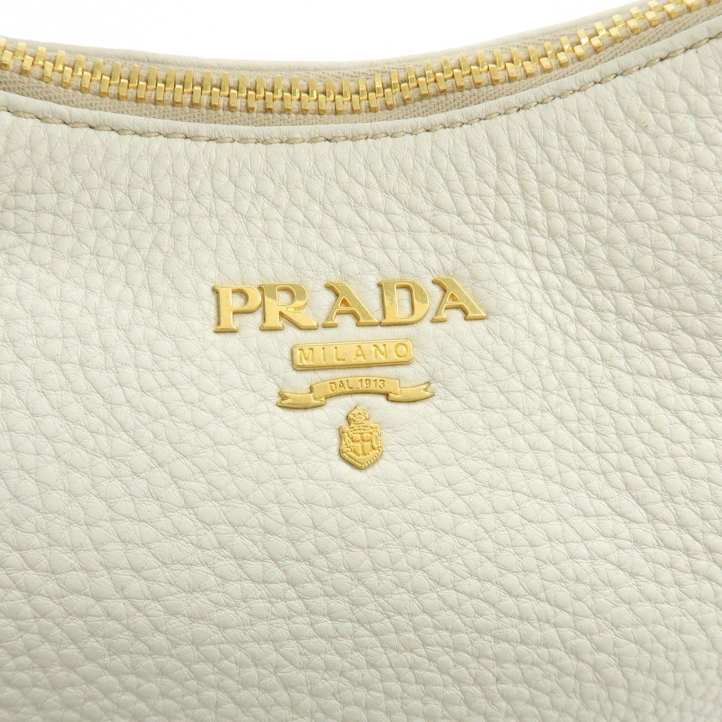 Prada Logo Calf Leather Shoulder Bag Hand Bag White BR4311【Pre-order】