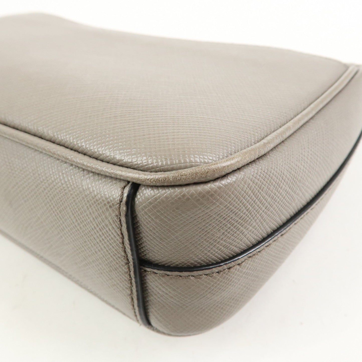 Prada Saffiano Leather Chain Shoulder Crossbody Bag Gray 1BD193【Pre-order】
