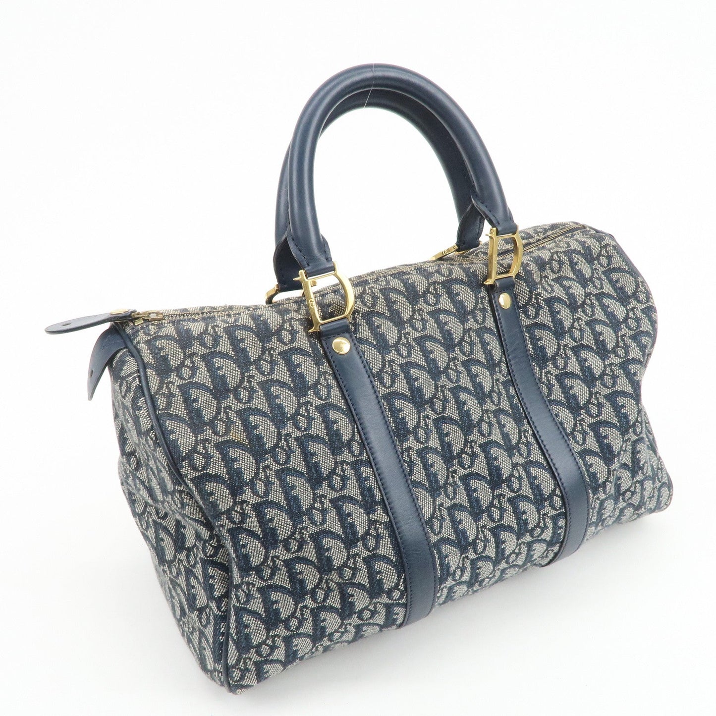 Christian Dior Trotter Jacquard Canvas Leather Boston Bag【Pre-order】