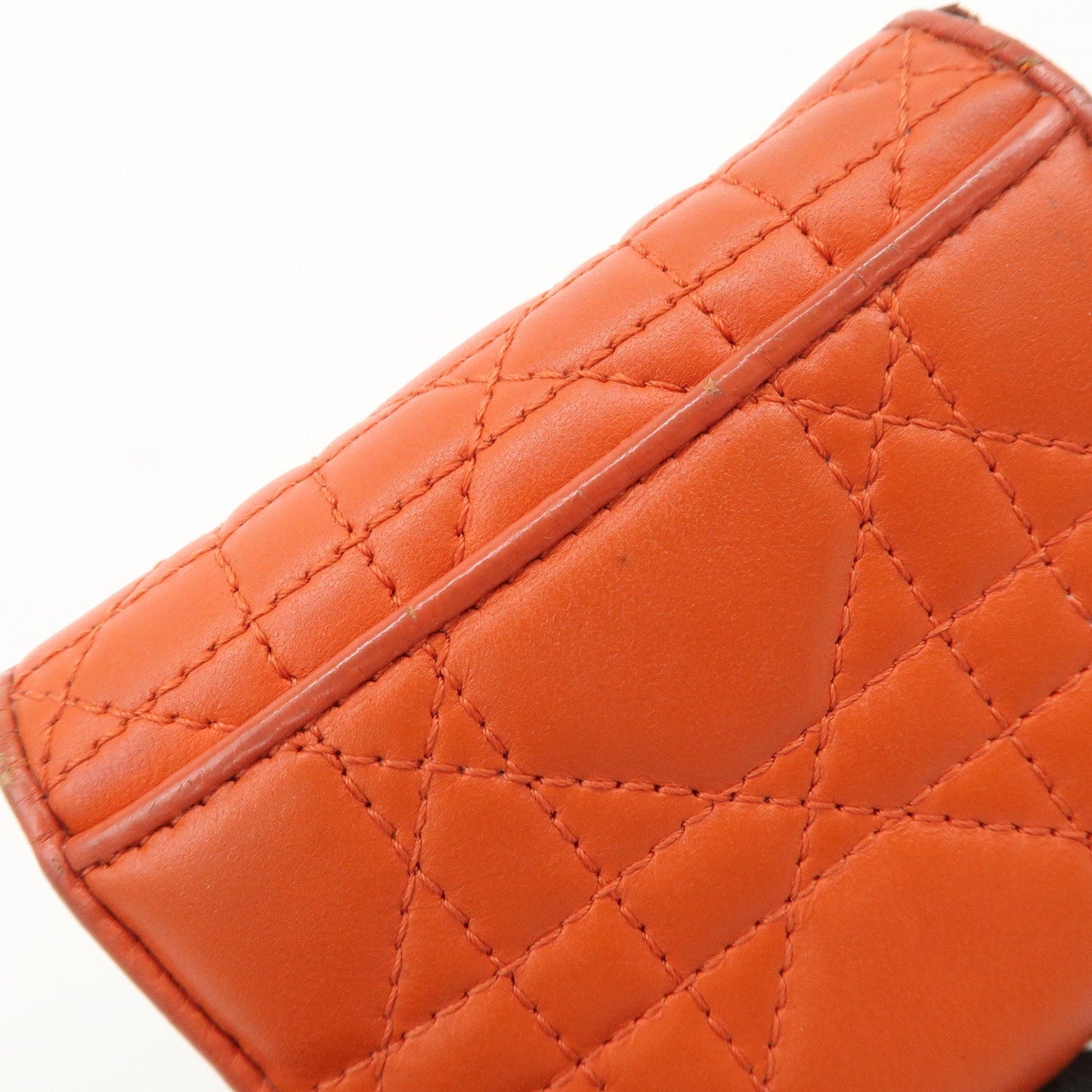 Christian Dior Lady Dior Cannage Leather Tri-fold Compact Wallet【Pre-order】