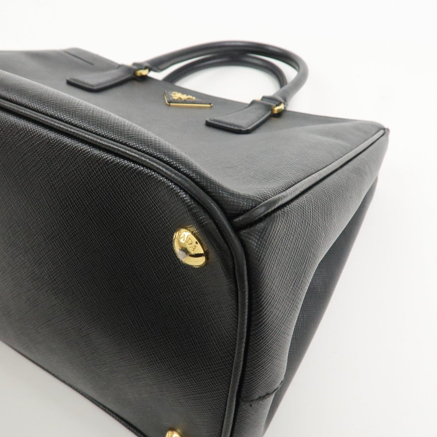 Prada Triangle Logo Galleria Saffiano Leather 2Way Bag Black 1BA274【Pre-order】