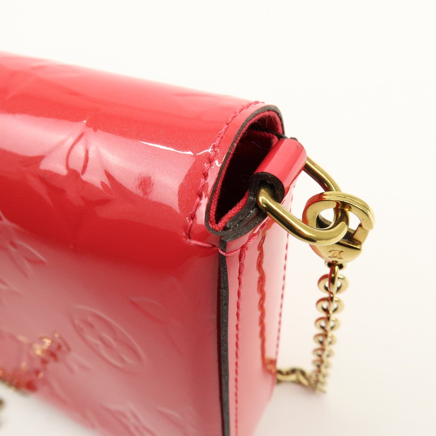 Louis Vuitton Monogram Vernis Leather Pochette Felicie Pink M61787【Pre-order】