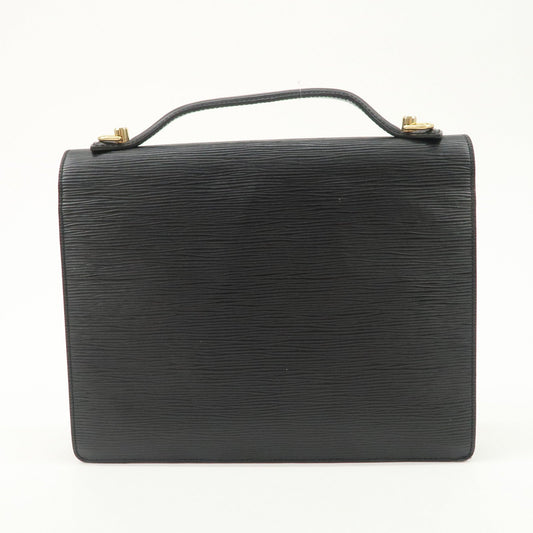 Louis Vuitton Epi Monseau 2Way Shoulder Bag Hand Bag Black M52122【Pre-order】