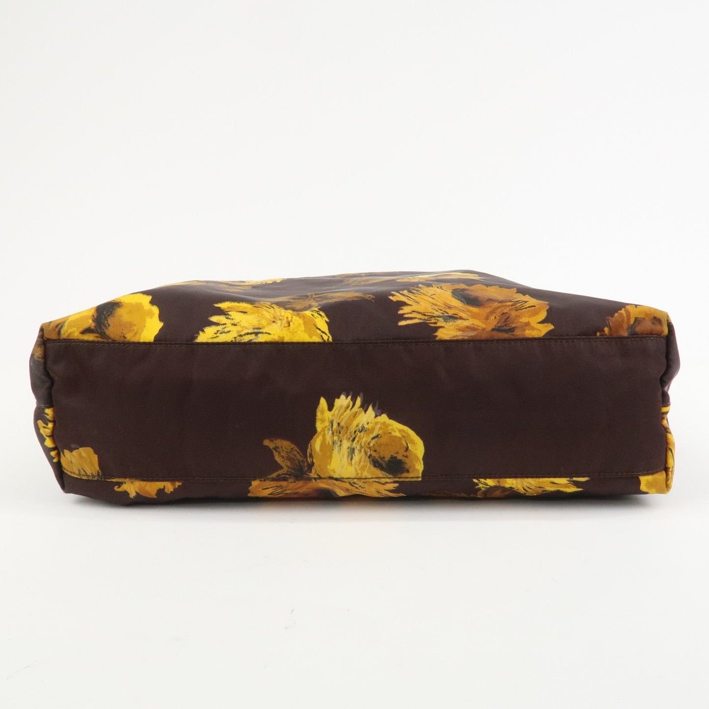 Prada Triangle Logo Nylon Leather 2Way Shoulder Bag Flower Print【Pre-order】