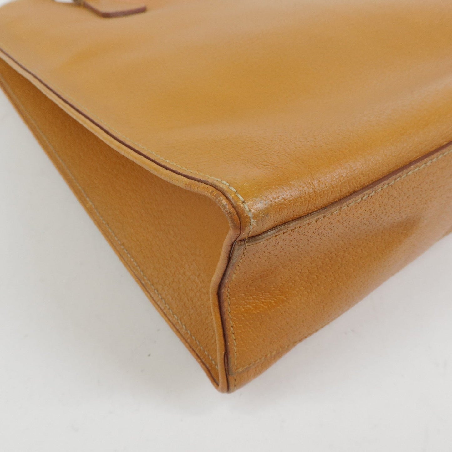 Prada Triangle Logo Leather Tote Bag Shoulder Bag Light Brown【Pre-order】