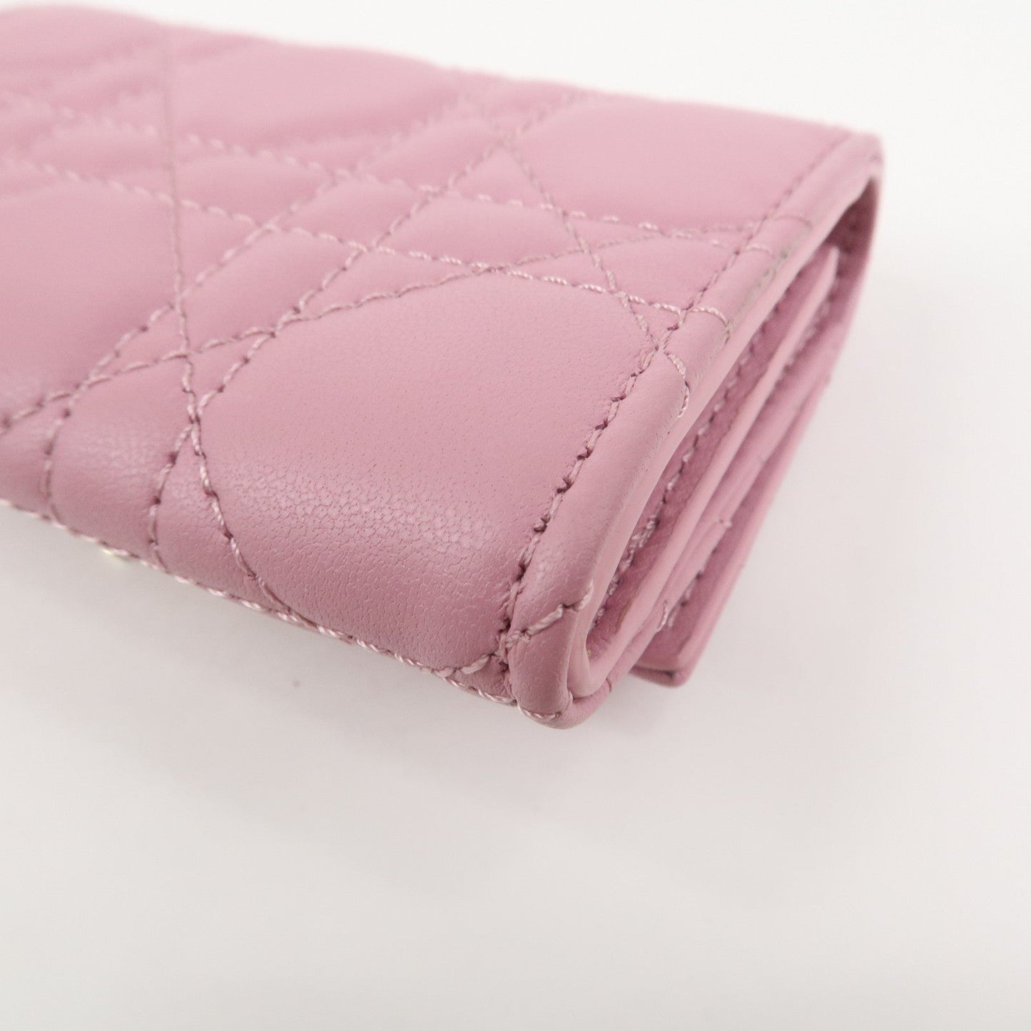 Christian Dior Cannage Logo Leather Bi-fold Compact Wallet【Pre-order】