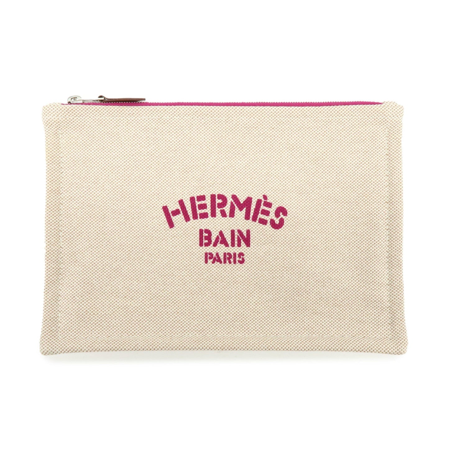 Hermes New Yachting PM Canvas Leather Flat Pouch【Pre-order】