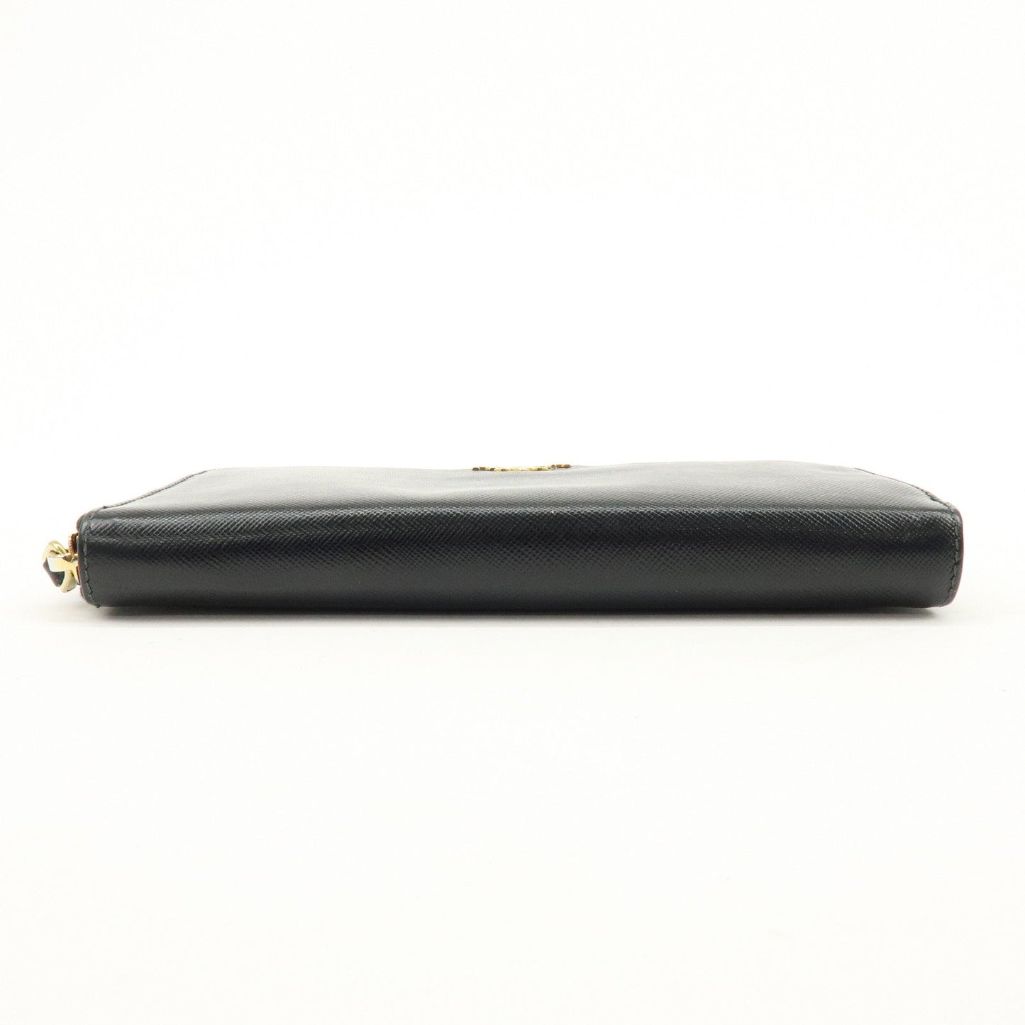 Prada Saffiano Leather Round Zippy Long Wallet Black 1M0506【Pre-order】