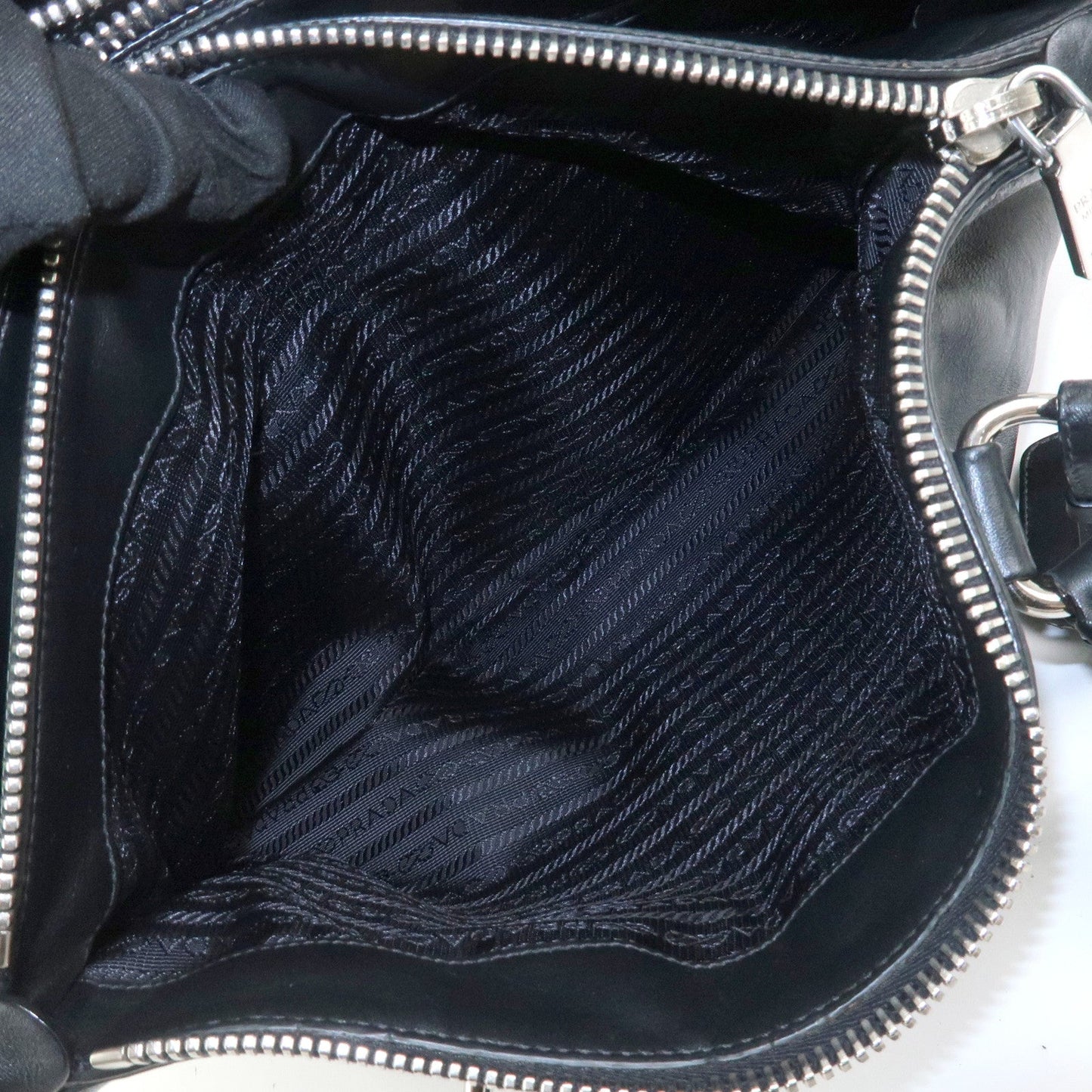 Prada Logo Leather 2WAY Bag Hand Bag Shoulder Bag Black BN2866【Pre-order】