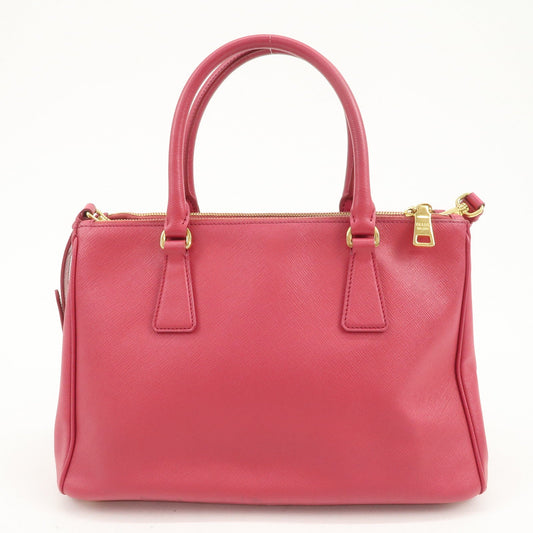 Prada Triangle Logo Saffiano Leather 2Way Bag Hand Bag Pink BN1801【Pre-order】
