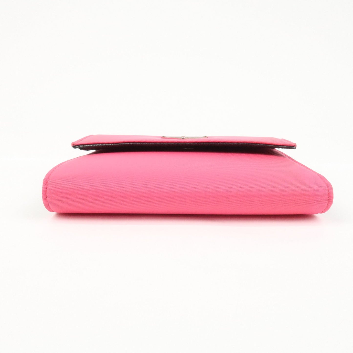 Prada Triangle Logo Tessuto Nylon Mini Compact Wallet Neon Pink【Pre-order】