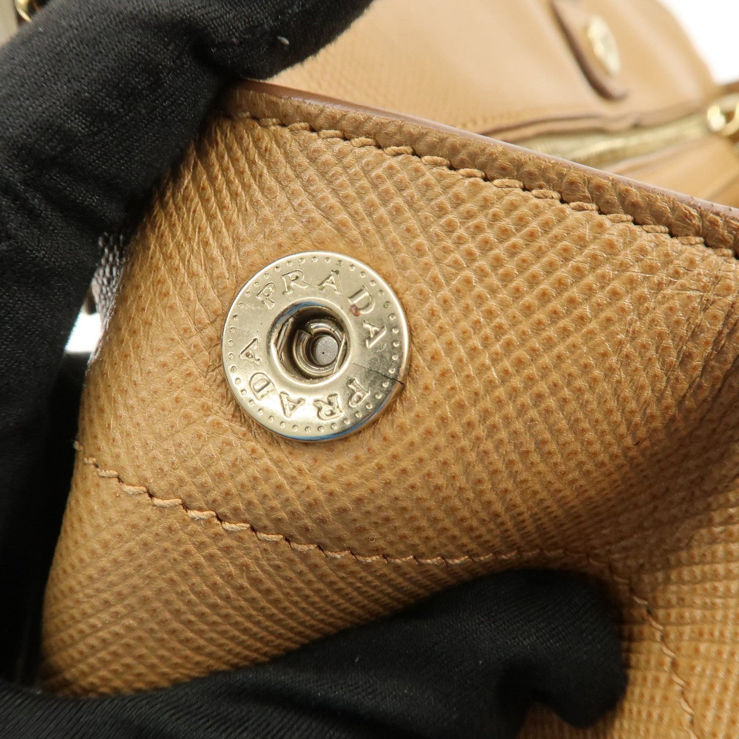 Prada Leather 2Way Bag Hand Bag Shoulder Bag Light Brown BN2572【Pre-order】