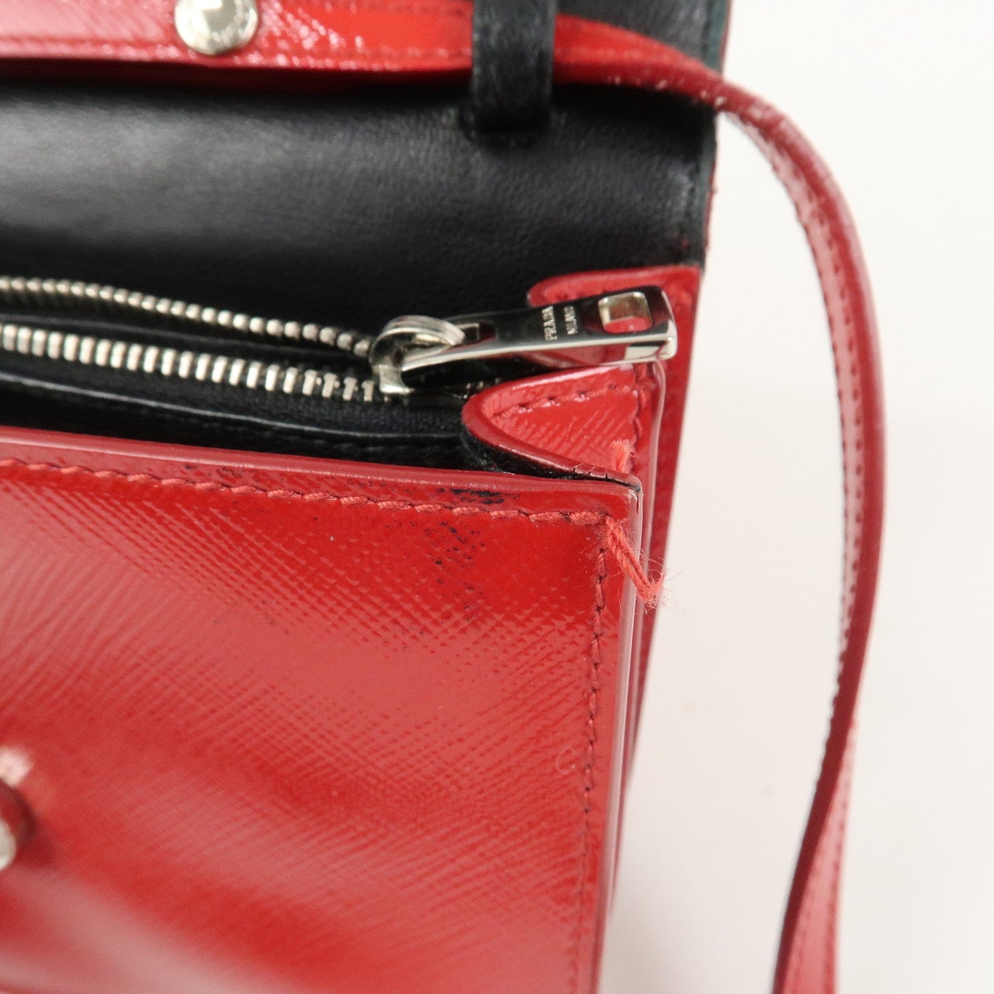 Prada Saffiano Leather 2Way Mini Shoulder Bag Clutch Bag Red BT1031【Pre-order】