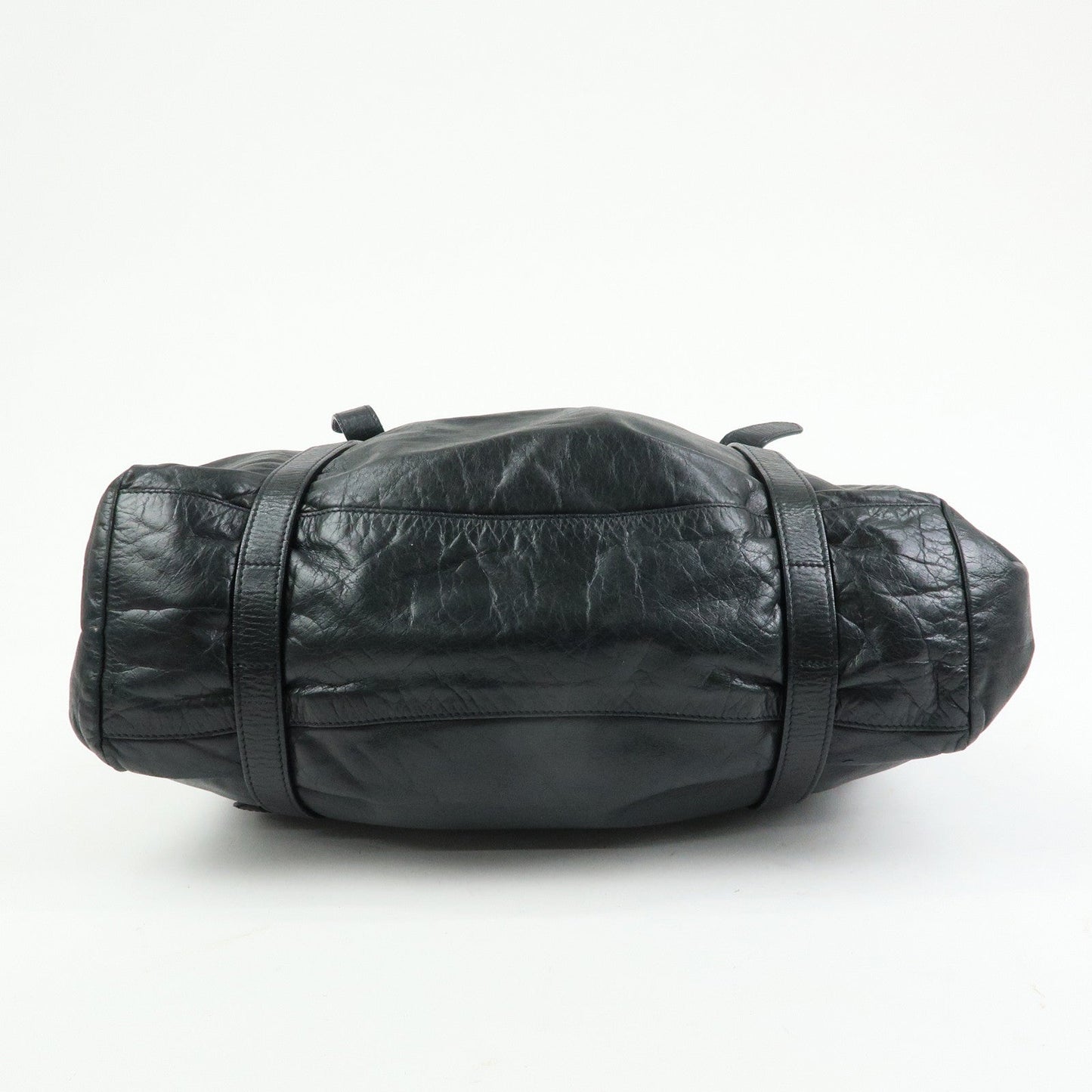 Prada Logo Leather Shoulder Bag Tote Bag Black Silver【Pre-order】
