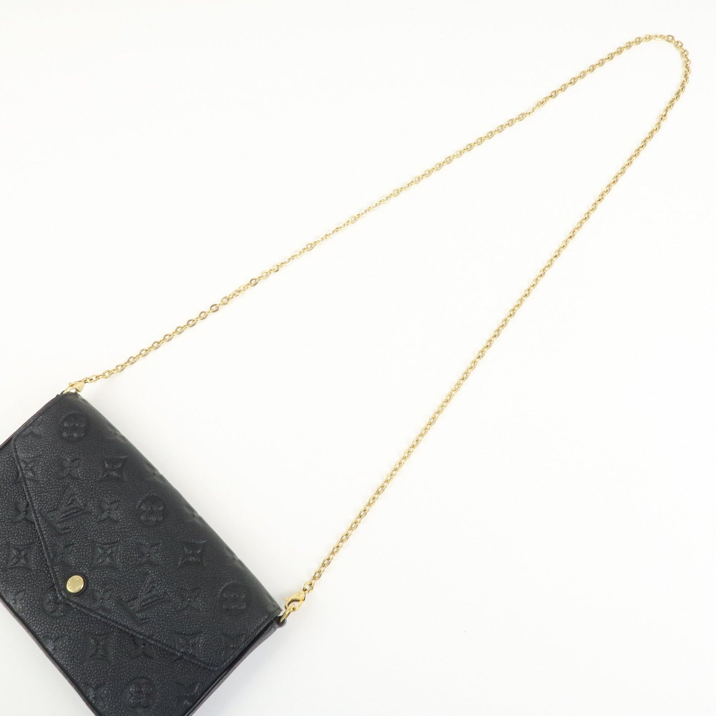 Louis Vuitton Monogram Empreinte Pochette Fﾃｩlicie Noir Black M82477【Pre-order】