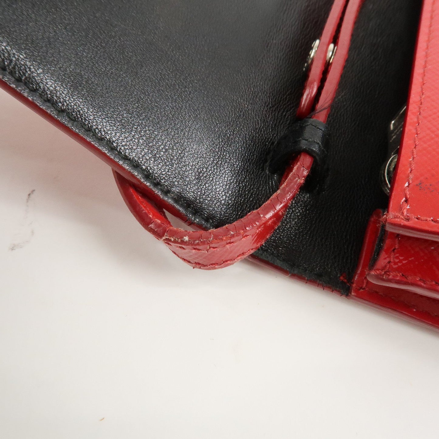 Prada Saffiano Leather 2Way Mini Shoulder Bag Clutch Bag Red BT1031【Pre-order】