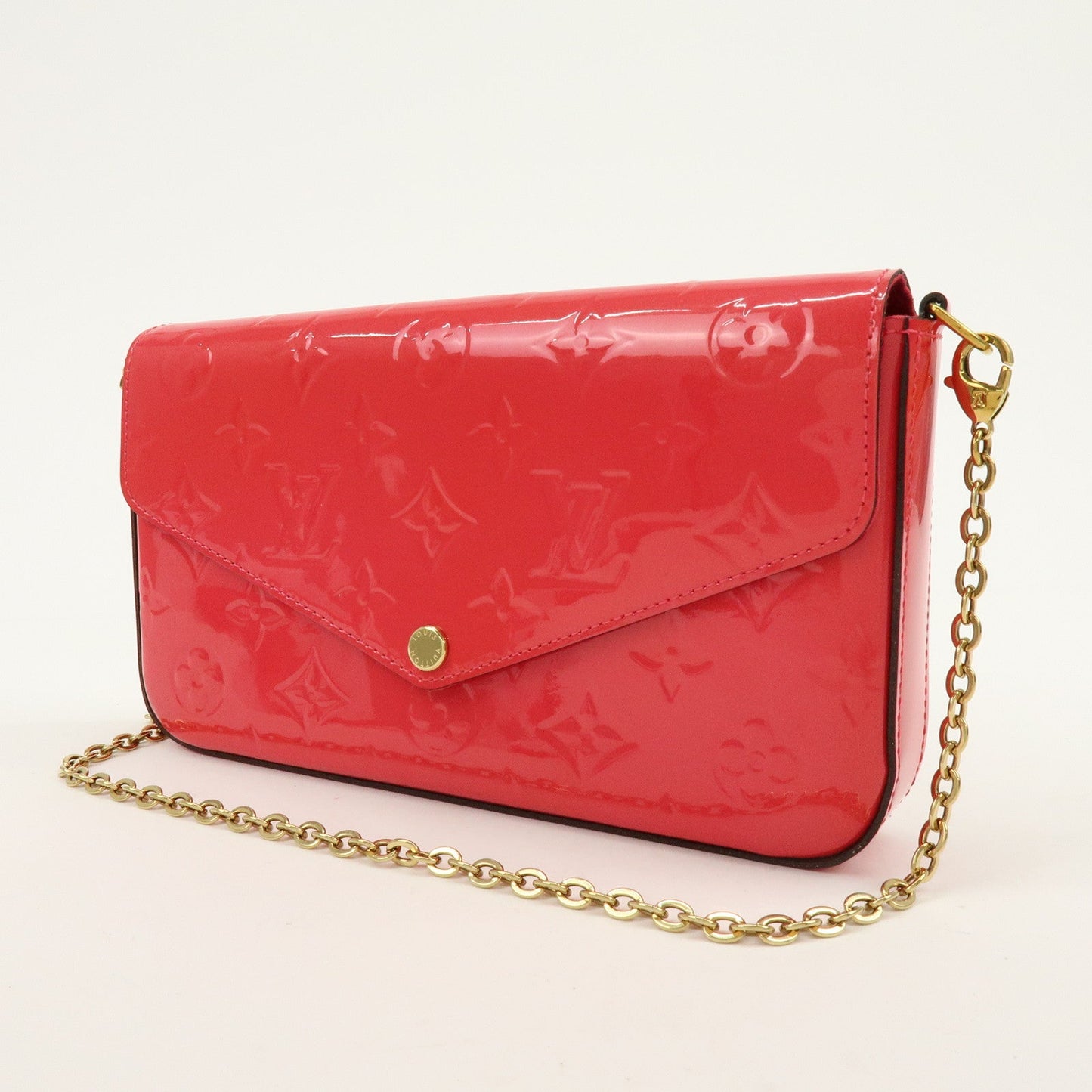 Louis Vuitton Monogram Vernis Leather Pochette Felicie Pink M61787【Pre-order】
