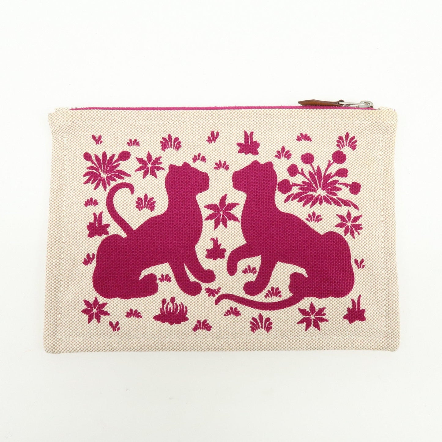 Hermes New Yachting PM Canvas Leather Flat Pouch【Pre-order】