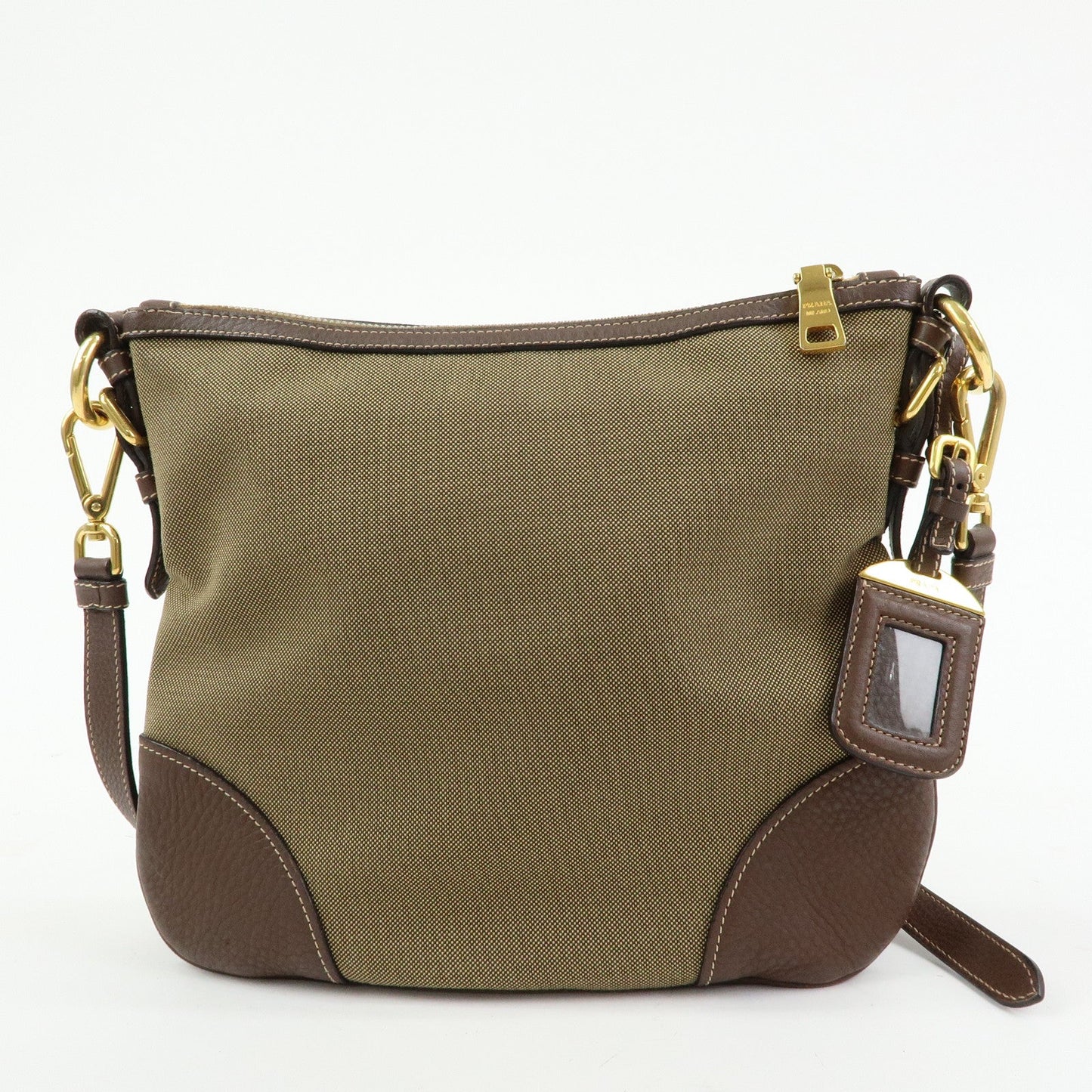Prada Logo Jacguard Leather Shoulder Bag Crossbody Bag Brown 1BT867【Pre-order】