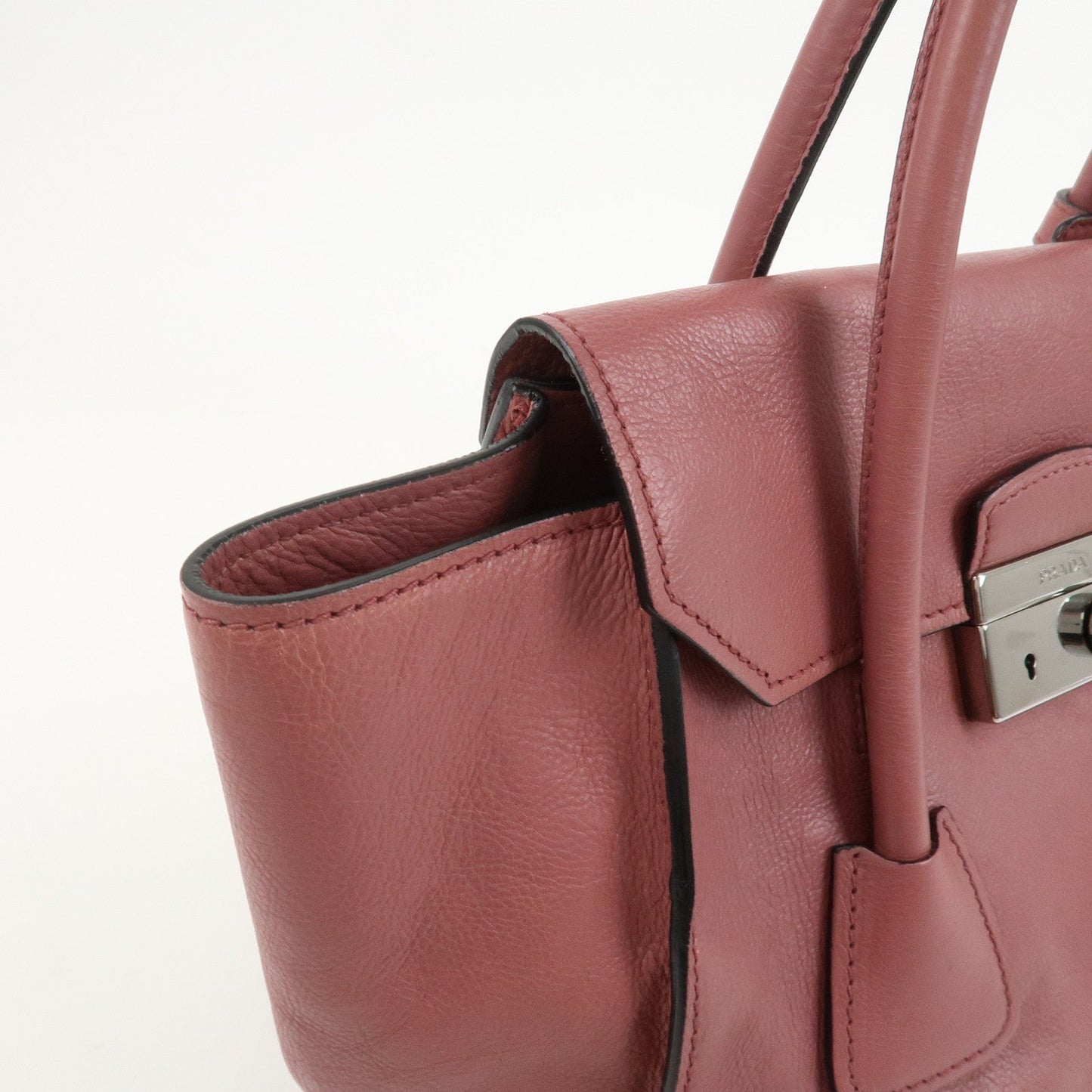 Prada Logo Leather 2Way Bag Hand Bag Shoulder Bag Pink BN2665【Pre-order】