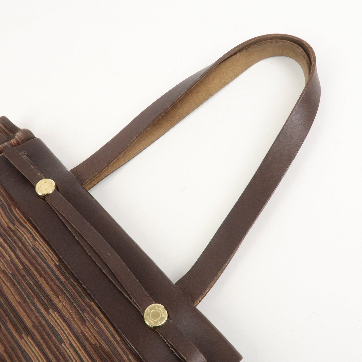 Hermes Cabas PM Airline Toile Officier Leather Shoulder Bag【Pre-order】