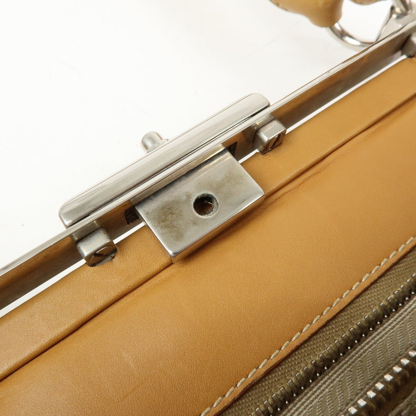 Prada Logo Jacquard Leather Shoulder Bag Light Brown BR3481【Pre-order】
