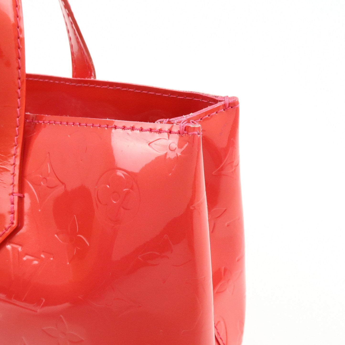 Louis Vuitton Monogram Vernis Wilshire PM Hand Bag Rose Pop M93643【Pre-order】