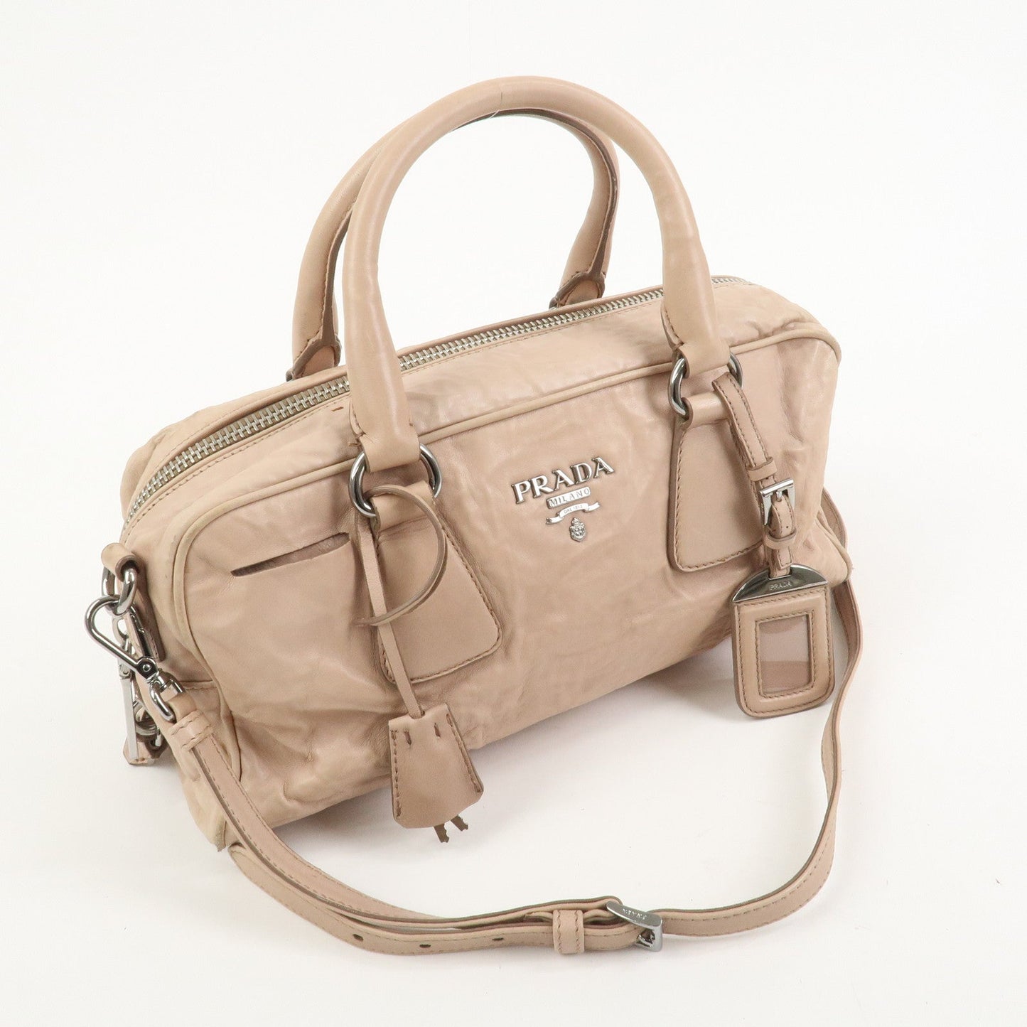 Prada Nappa Leather 2Way Bag Hand Bag Shoulder Bag Light Pink【Pre-order】