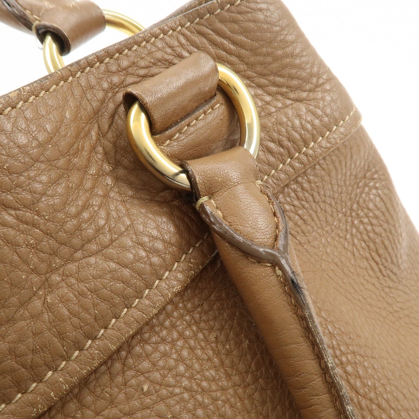Prada Calf Leather 2Way Bag Hand Bag Shoulder Bag Brown【Pre-order】