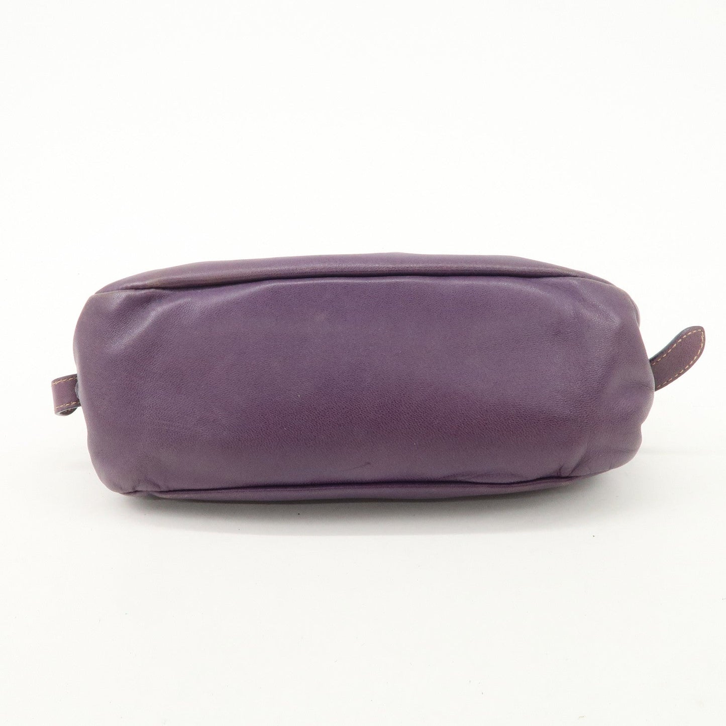 Prada Ribbon Leather Shoulder Bag Hand Bag Purple Used【Pre-order】