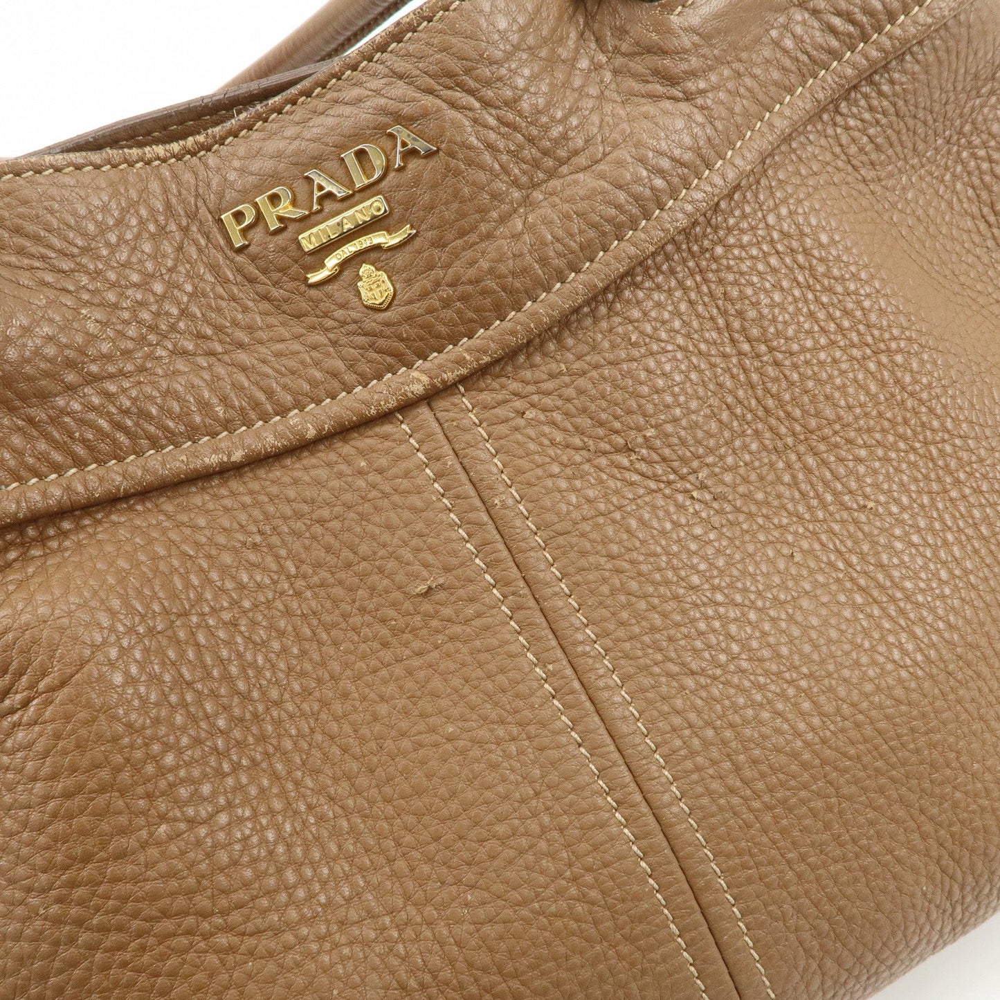 Prada Calf Leather 2Way Bag Hand Bag Shoulder Bag Brown【Pre-order】