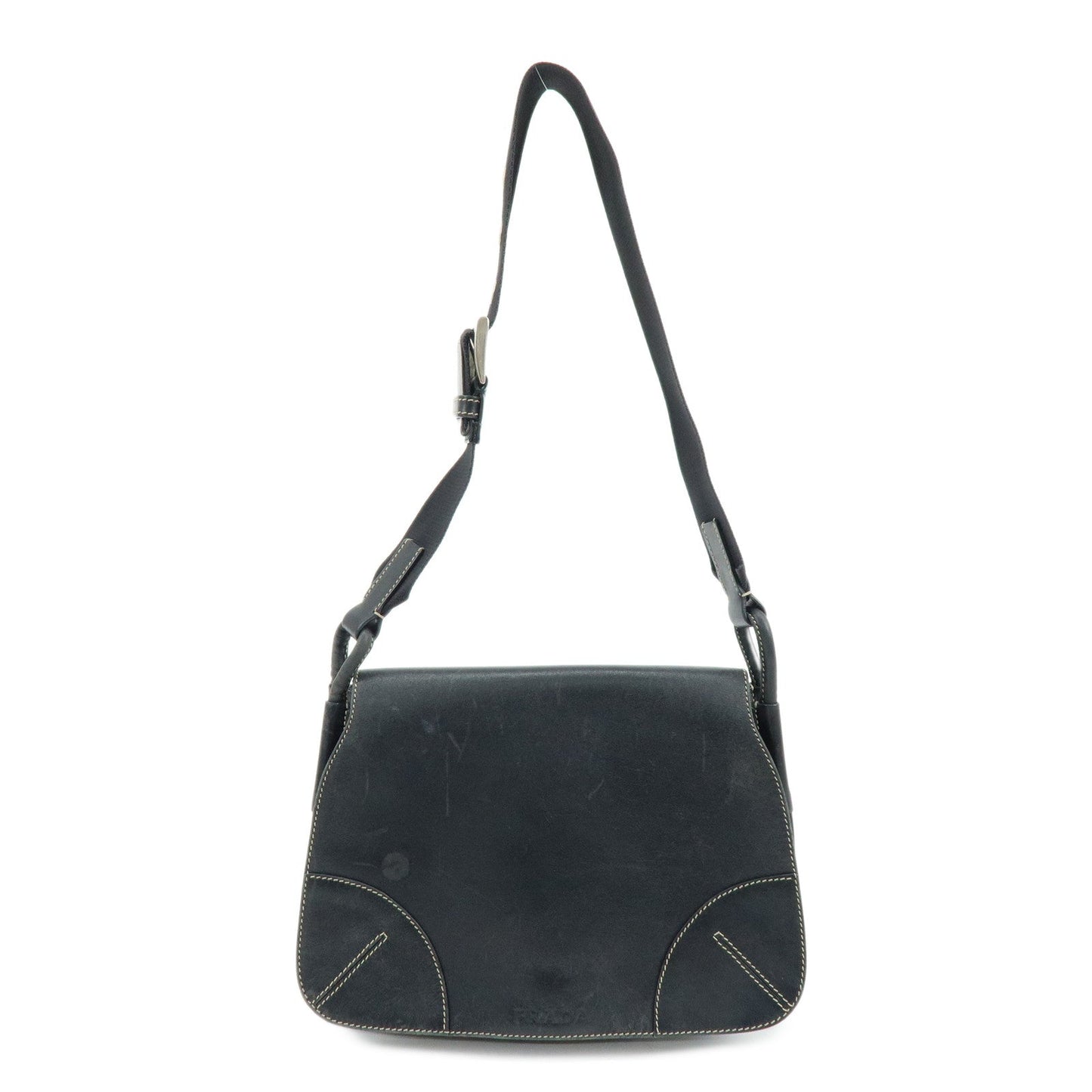 Prada Leather Shoulder Bag Hand Bag Black【Pre-order】