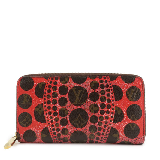 Louis Vuitton Monogram Kusama Pumpkin Dots Zippy Wallet M60450 Used【Pre-order】