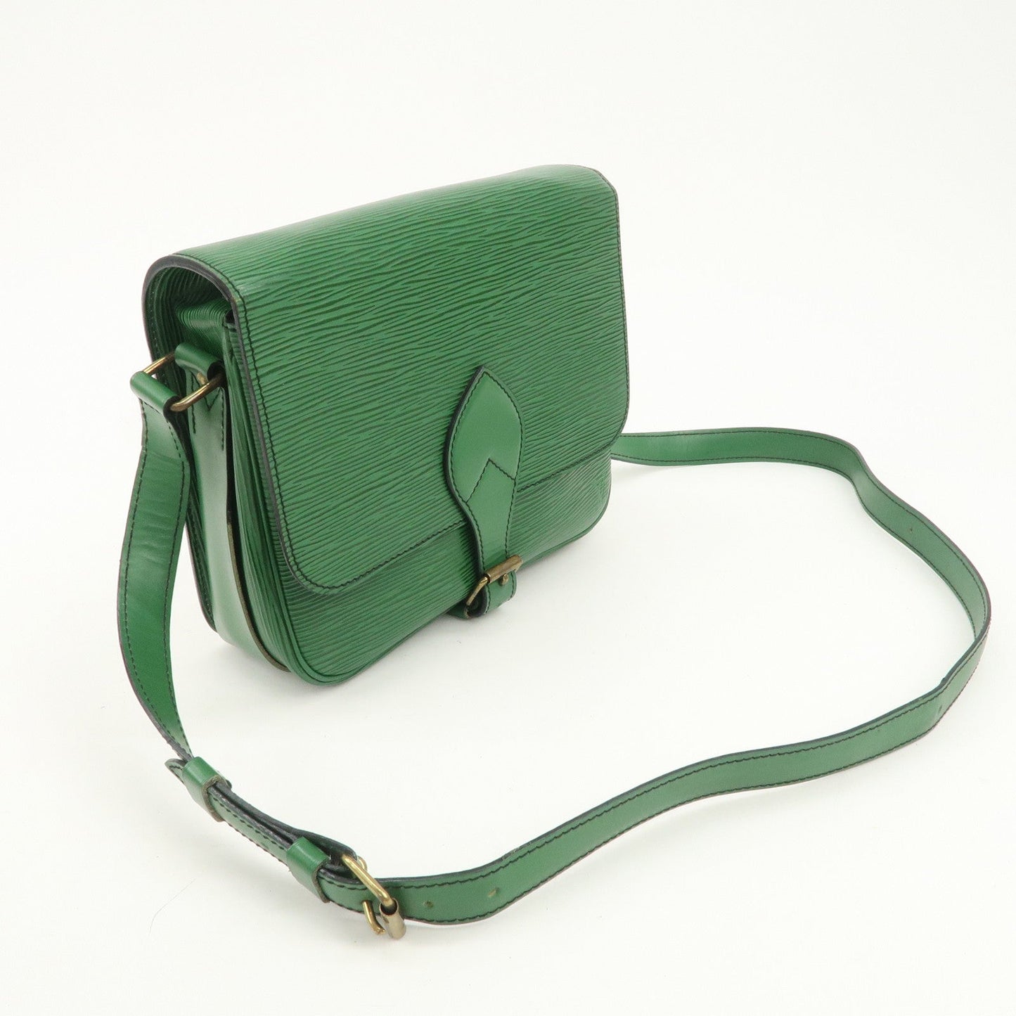 Louis Vuitton Epi Cartouchiere MM Shoulder Bag Borneo Green M52244【Pre-order】