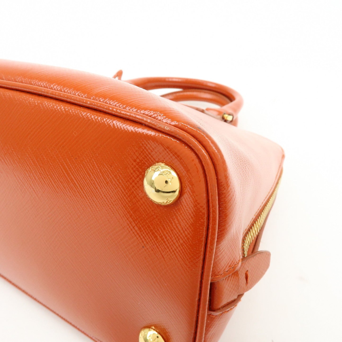Prada Triangle Logo Patent Leather 2Way Hand Shoulder Bag BL0838【Pre-order】