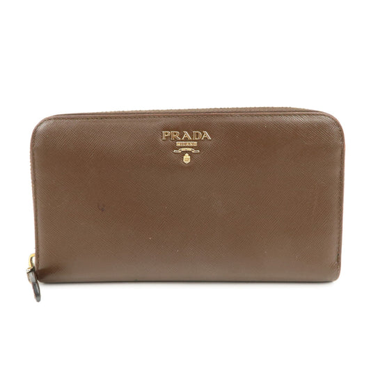 Prada Triangle Logo Saffiano Leather Round Zippy Wallet 1M0506【Pre-order】
