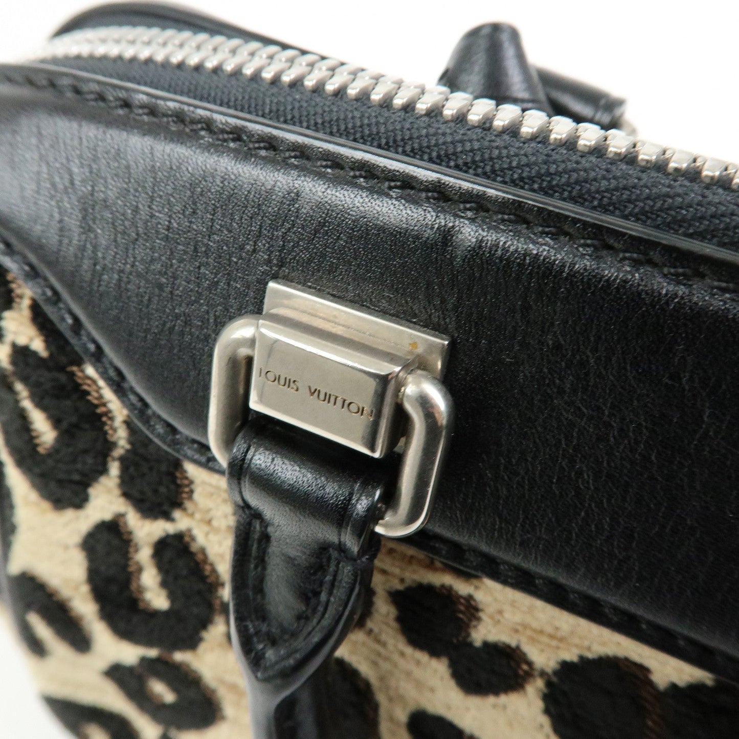 Louis Vuitton Jacquard Canvas Leather Leopard Baby Hand Bag M94257【Pre-order】