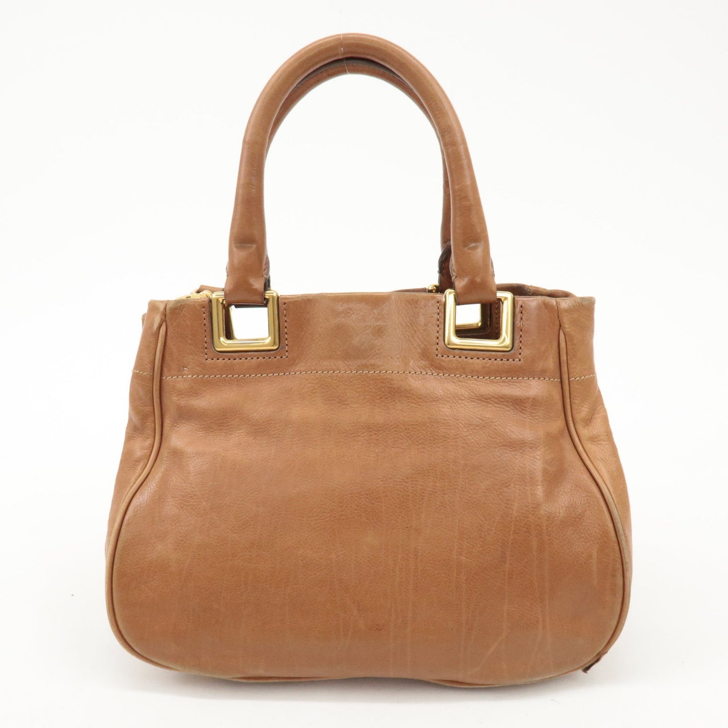 Prada Logo Leather Ribbon 2Way Bag Hand Bag Brown BN2245 Used【Pre-order】