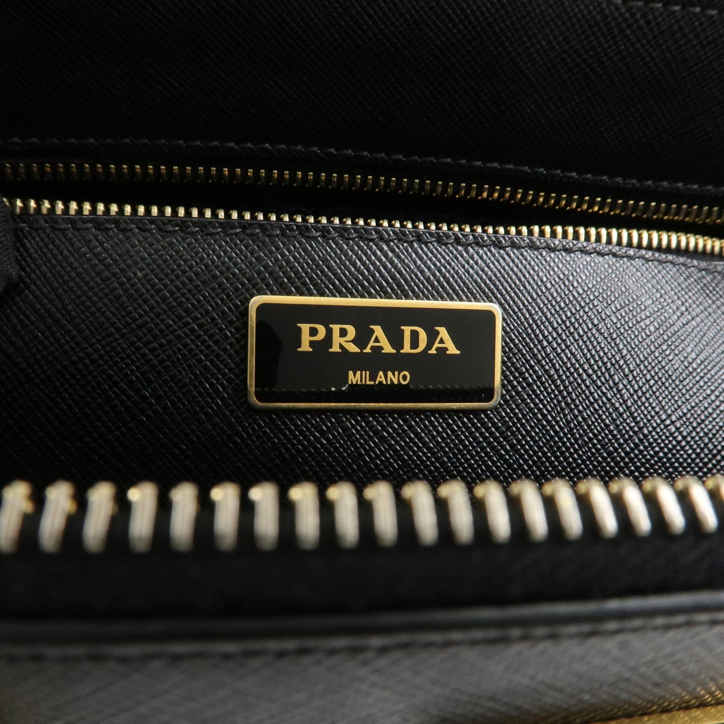 Prada Triangle Logo Galleria Saffiano Leather 2Way Bag Black 1BA274【Pre-order】