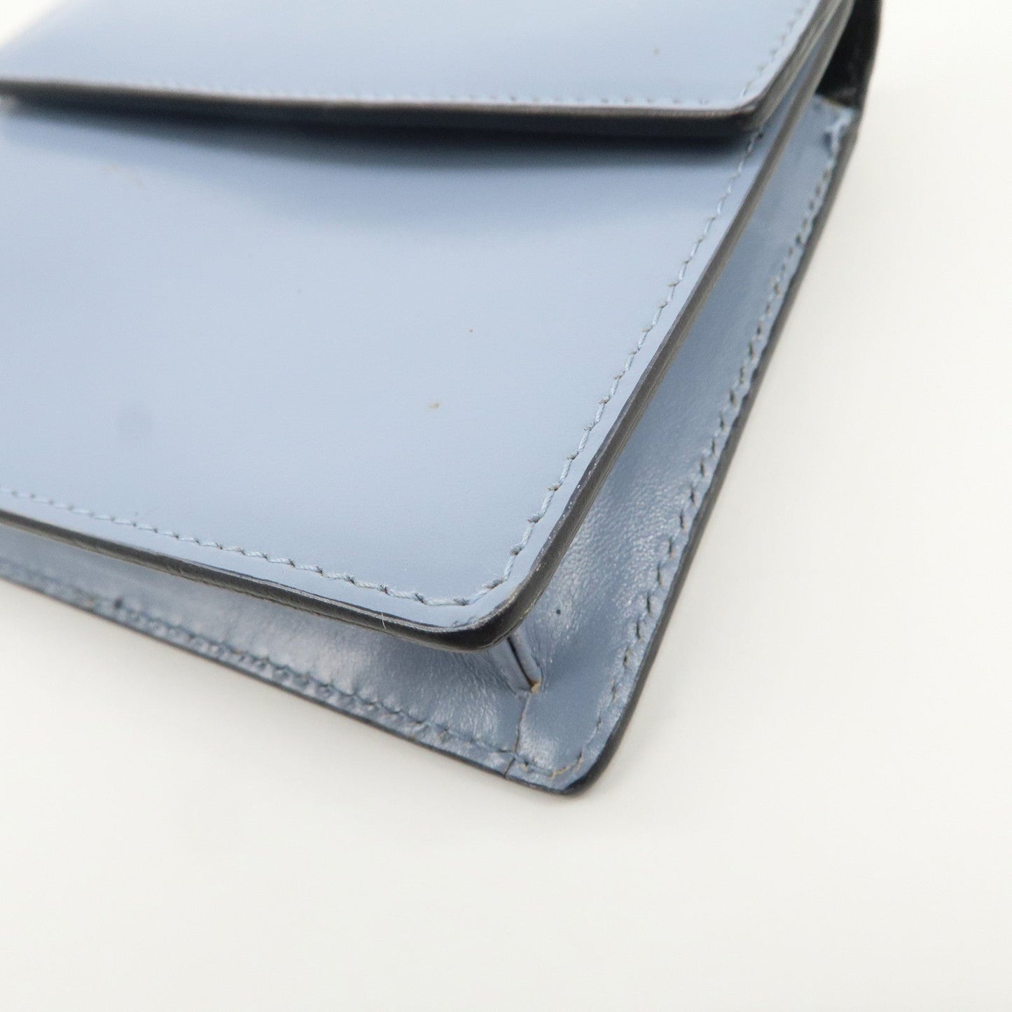 Prada Logo Leather Shoulder Bag Crossbody Bag Light Blue【Pre-order】