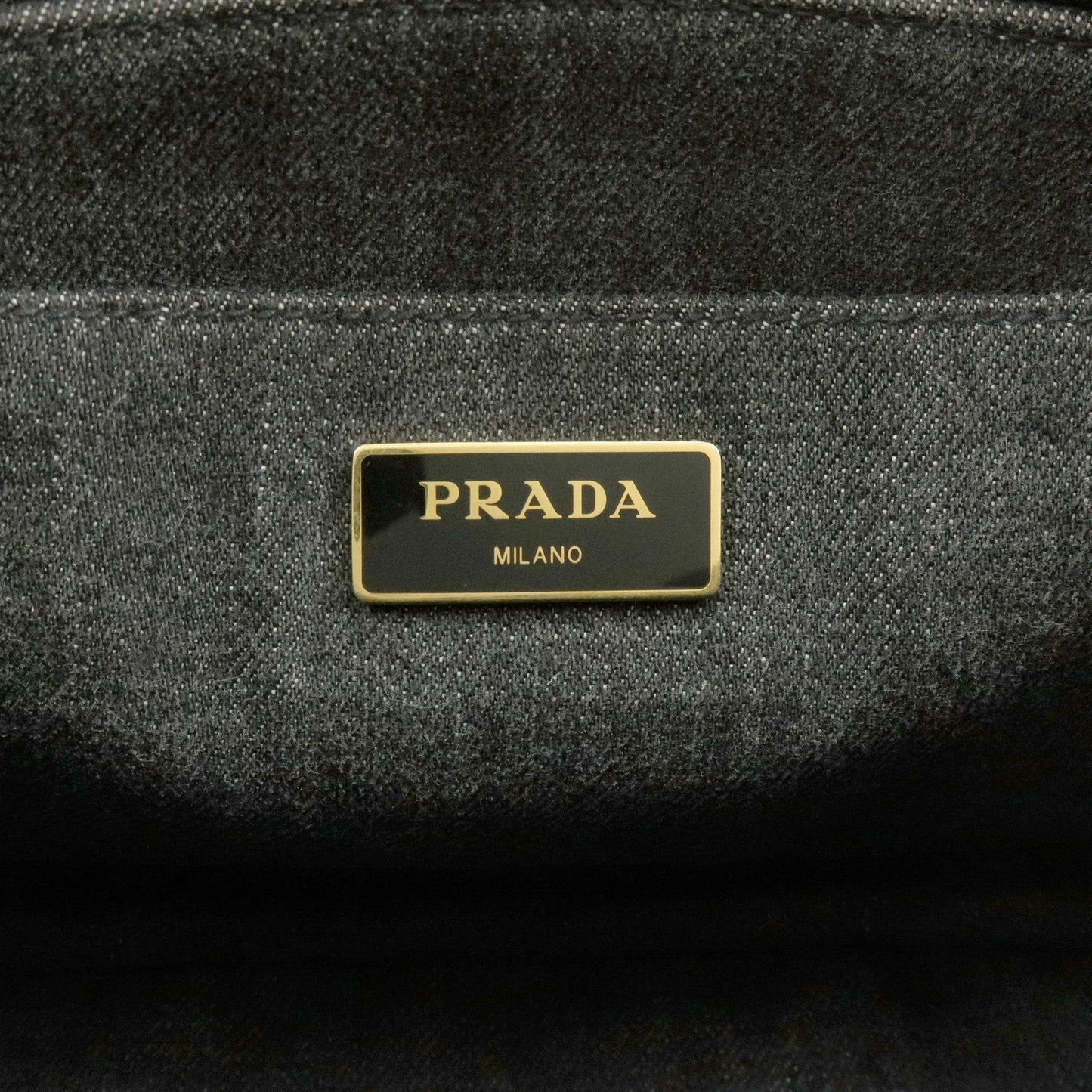 Prada Canapa Canvas 2Way Bag Hand Bag Shoulder Bag Black【Pre-order】