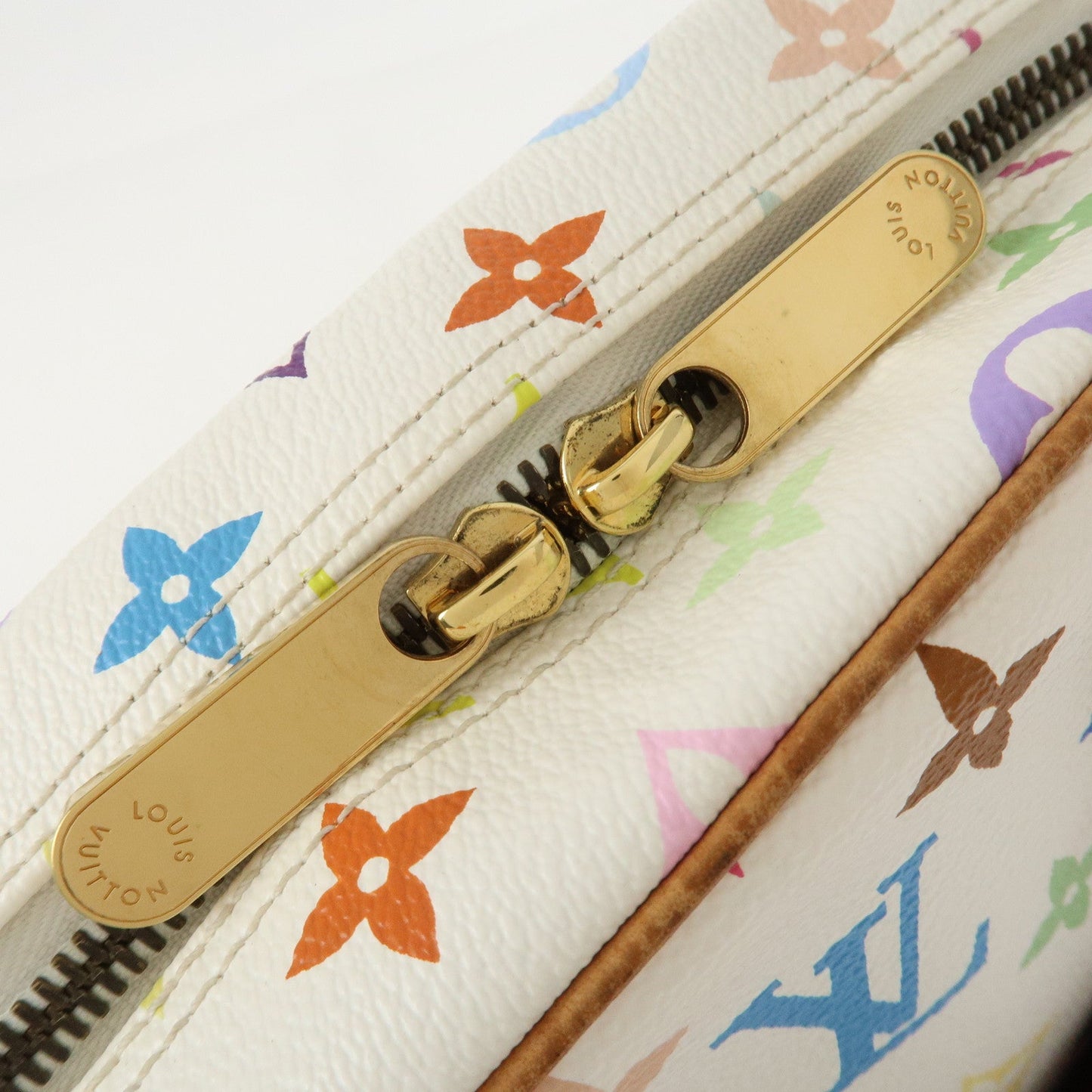 Louis Vuitton Monogram Multicolor Trouville Hand Bag Blanc M92663【Pre-order】