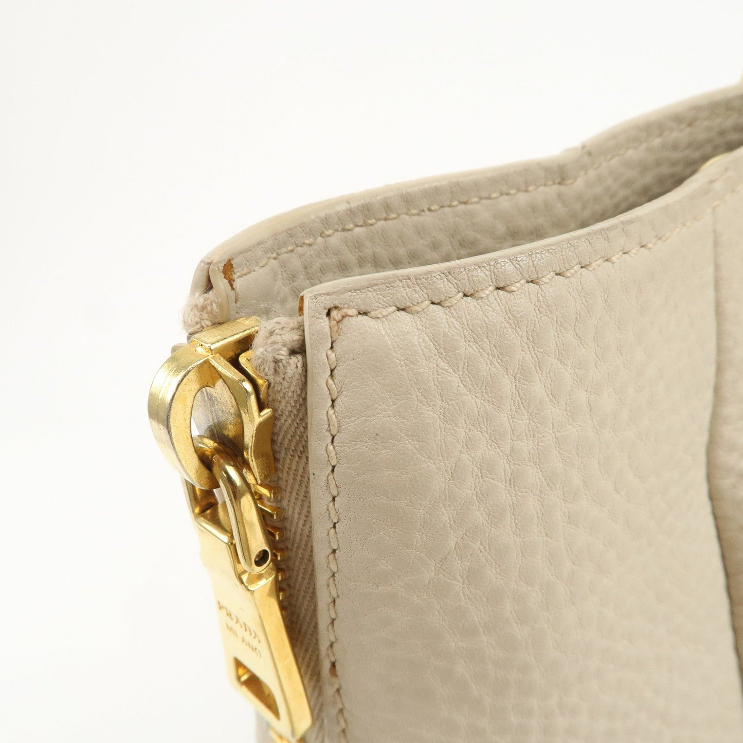 Prada Logo 2Way Bag Hand Bag Shoulder Bag Ivory【Pre-order】