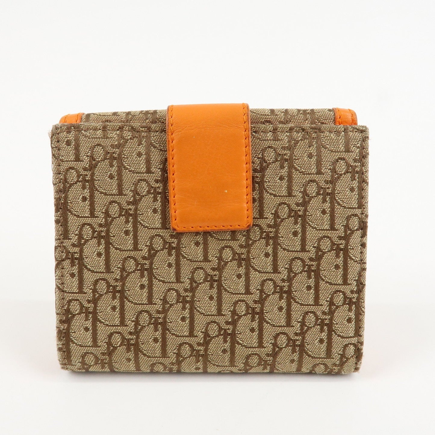 Christian Dior Street Chic Trotter Canvas Leather W Hook Trifold Wallet【Pre-order】